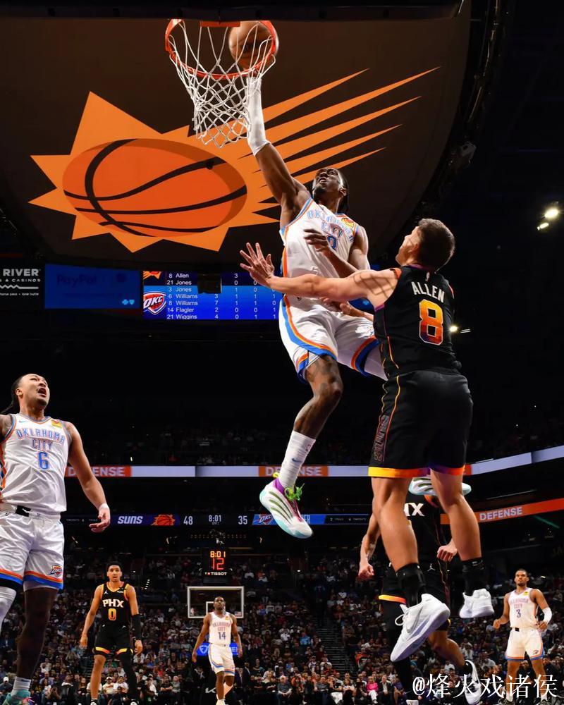 雷霆117-116惊险逆转灰熊，杰伦-威廉姆斯贡献26分5板10助